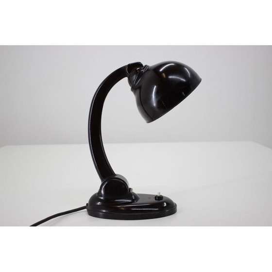 Image 1 of Vintage art deco tafellamp in bakeliet, Tsjecho-Slowakije 1930