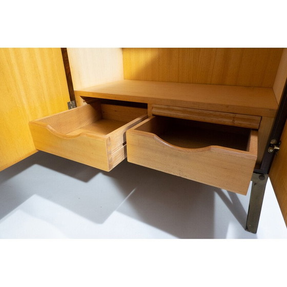 Image 1 of Italiaanse bank uit de Mid Century met ingebouwd dressoir, Italië 1960