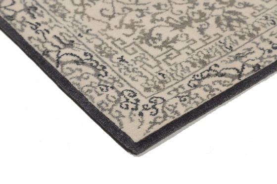 Image 1 of Origineel Indo Modern Wollen Vloerkleed 140 X 70 Cm Top Conditie