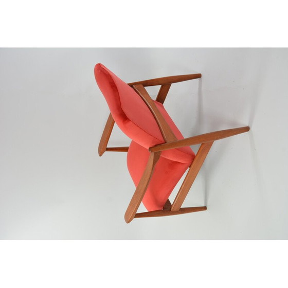 Image 1 of Vintage fauteuil WR Koraal teakhout