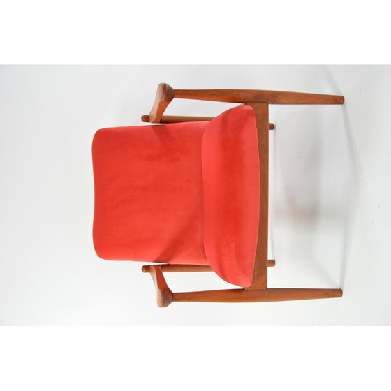 Image 1 of Vintage fauteuil WR Koraal teakhout