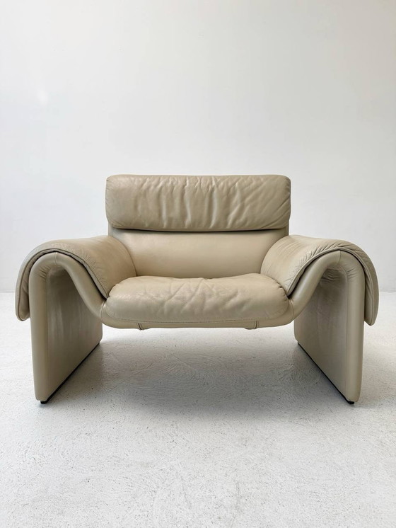 Image 1 of Ivoorkleurige fauteuil van De Sede model Ds-2011/01