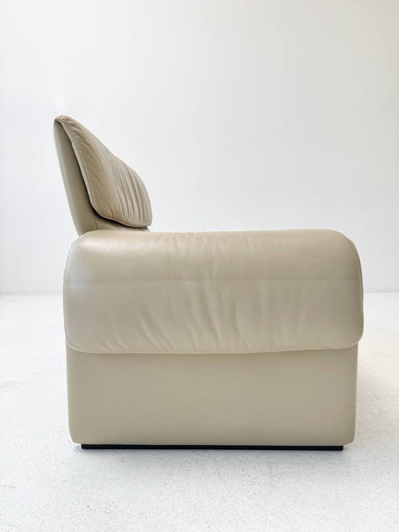 Image 1 of Ivoorkleurige fauteuil van De Sede model Ds-2011/01