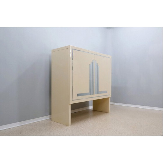 Image 1 of Vintage gelakt highboard van Beppe Vida, 1970