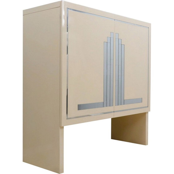 Image 1 of Vintage gelakt highboard van Beppe Vida, 1970