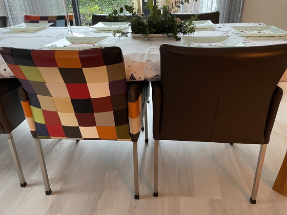 Image 1 of Leren Eetkamer Stoelen 