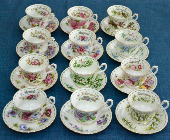 Image 1 of Royal Albert - Flower Of The Month - Complete Sets