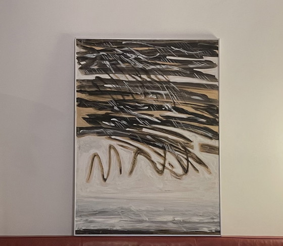 Image 1 of Henri De Wolf - Gouache Schilderij - Dennen II (1983)