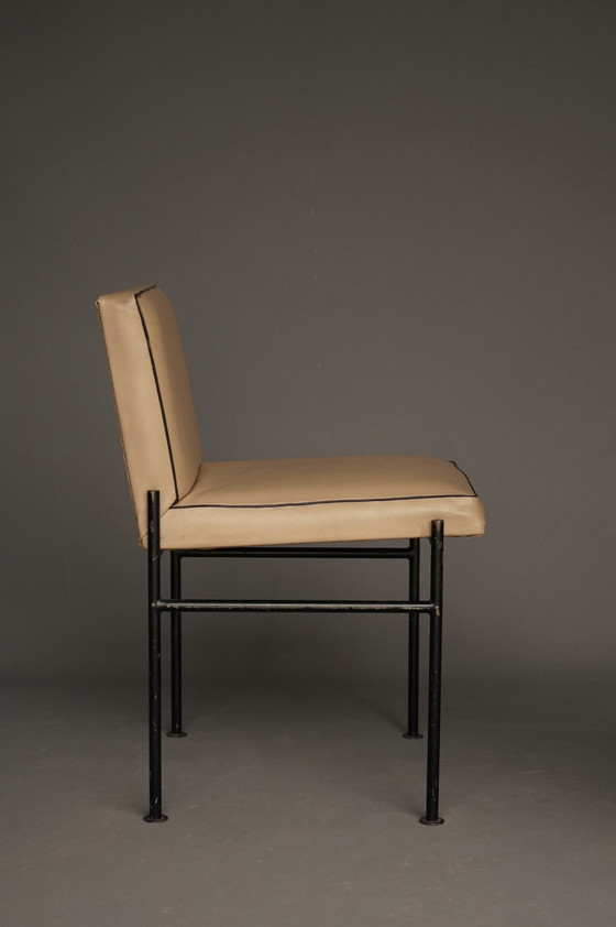 Image 1 of Modernistische bijzetstoelen van Wim Den Boon, jaren 1960. Set van 2