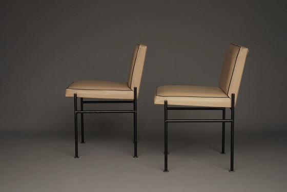 Image 1 of Modernistische bijzetstoelen van Wim Den Boon, jaren 1960. Set van 2