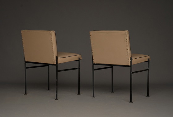 Image 1 of Modernistische bijzetstoelen van Wim Den Boon, jaren 1960. Set van 2