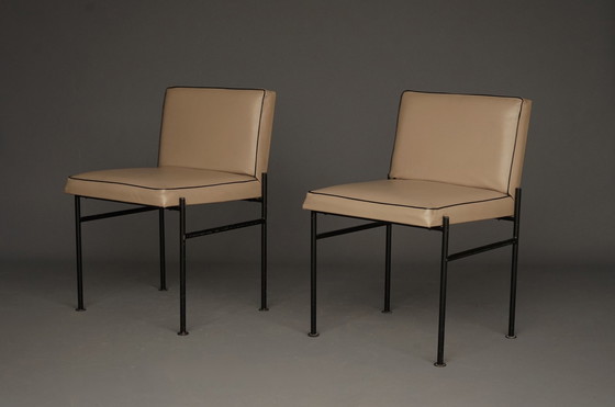 Image 1 of Modernistische bijzetstoelen van Wim Den Boon, jaren 1960. Set van 2