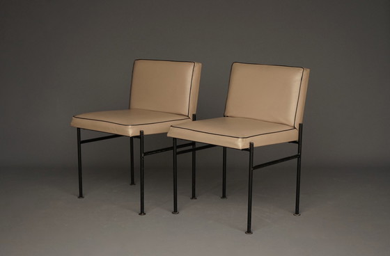 Image 1 of Modernistische bijzetstoelen van Wim Den Boon, jaren 1960. Set van 2