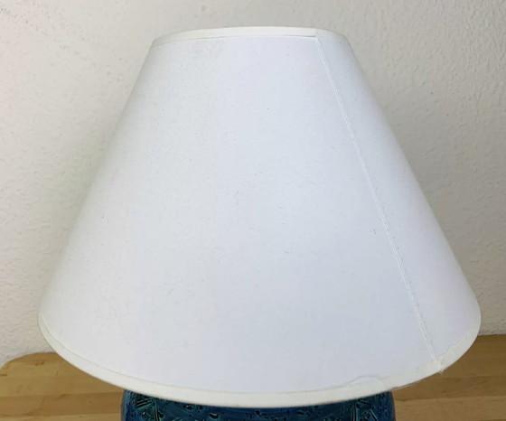 Image 1 of Lamp Aldo Londi Rimini, Vintage blauw keramiek