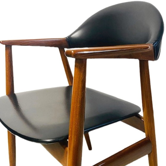 Image 1 of Vintage Deens Design stoel midcentury fauteuil teak