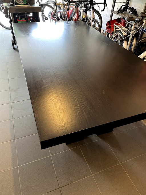 Moderne massief eiken eettafel