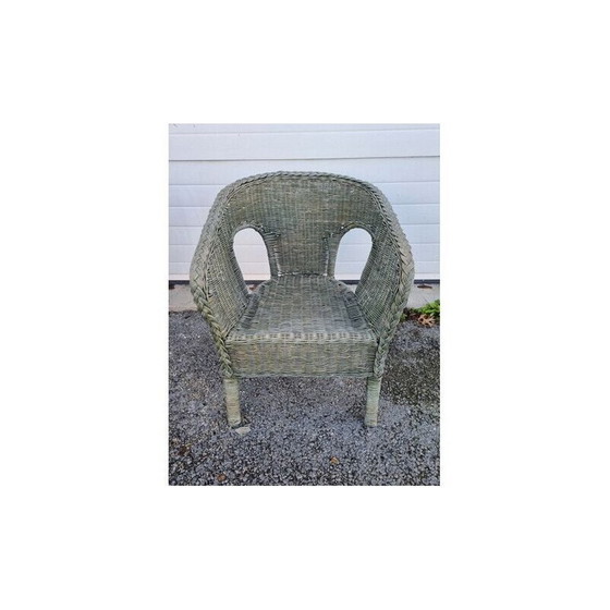 Image 1 of Vintage rotan fauteuil, 1980