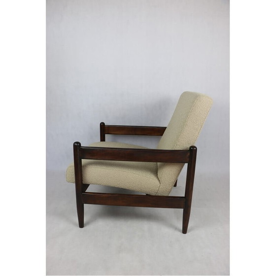 Image 1 of Vintage fauteuil in beige bouclé