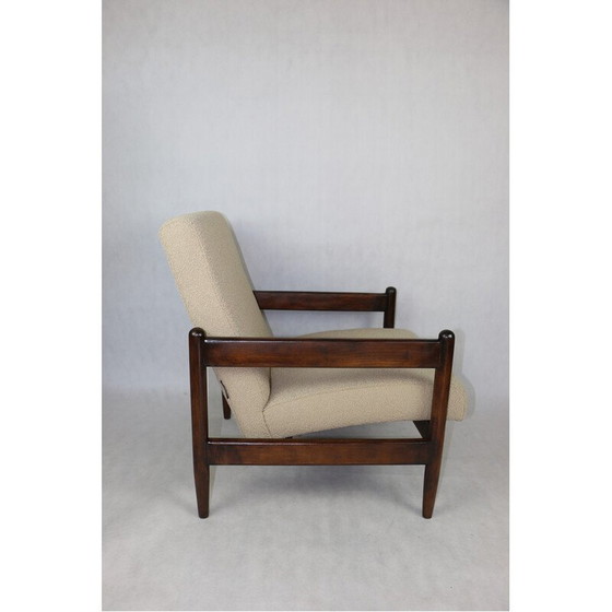 Image 1 of Vintage fauteuil in beige bouclé