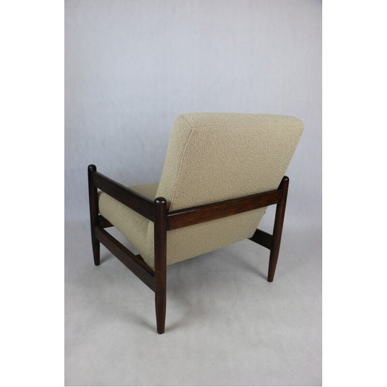 Image 1 of Vintage fauteuil in beige bouclé