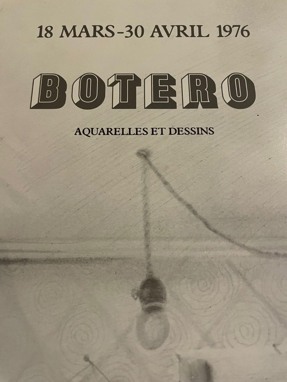 Image 1 of Fernando Botero (1923-2023), Botero Aquarelles Et Dessins 18 Mars-30 Avril 1976, Imp. Dermont Parijs, Gedrukt in Frankrijk