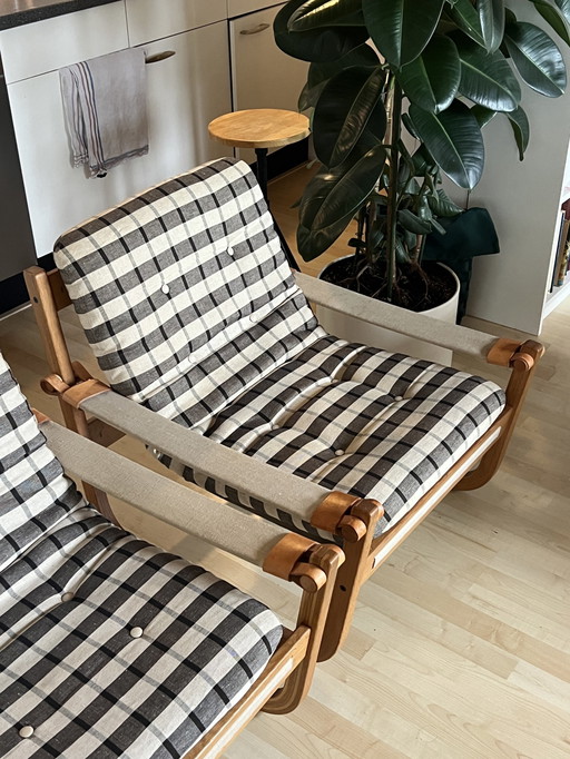 2x Yngve Ekstrom Swedese Fauteuils