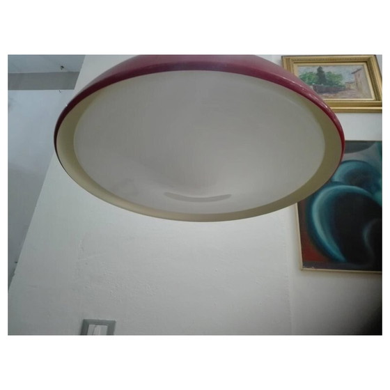 Image 1 of Vintage Italiaanse rode hanglamp - jaren 1960
