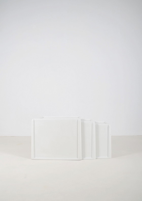 Image 1 of Set Van 3 Nesttafels Ontworpen Door Peter Ghyczy Voor Horn Collection, Jaren '70