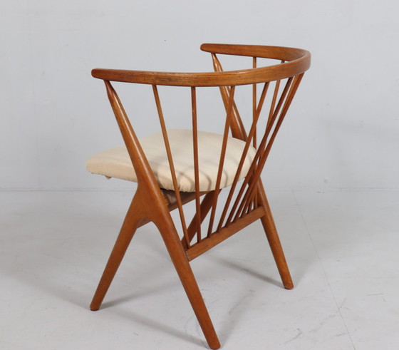 Image 1 of Fauteuil/eetkamerstoel van Helge Sibast voor Sibast, teak, model: 8, Denemarken, 1950