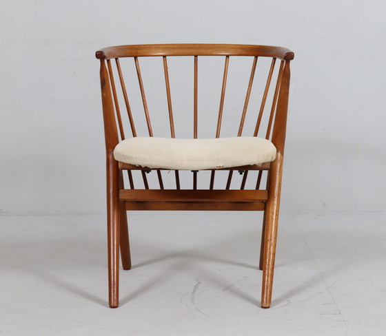 Image 1 of Fauteuil/eetkamerstoel van Helge Sibast voor Sibast, teak, model: 8, Denemarken, 1950