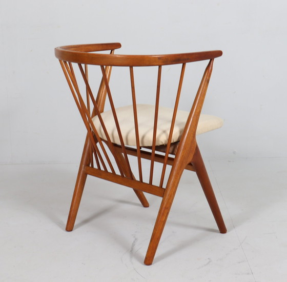 Image 1 of Fauteuil/eetkamerstoel van Helge Sibast voor Sibast, teak, model: 8, Denemarken, 1950