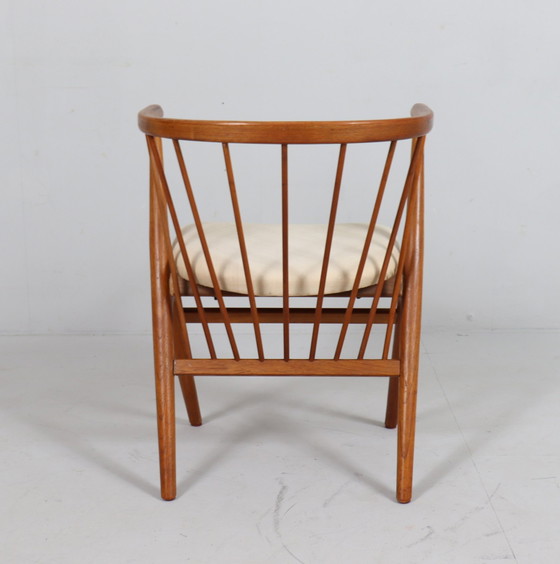 Image 1 of Fauteuil/eetkamerstoel van Helge Sibast voor Sibast, teak, model: 8, Denemarken, 1950