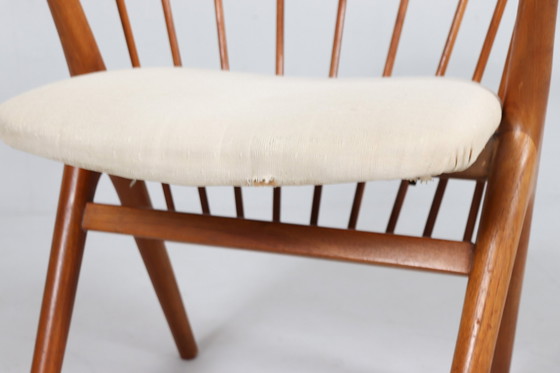 Image 1 of Fauteuil/eetkamerstoel van Helge Sibast voor Sibast, teak, model: 8, Denemarken, 1950