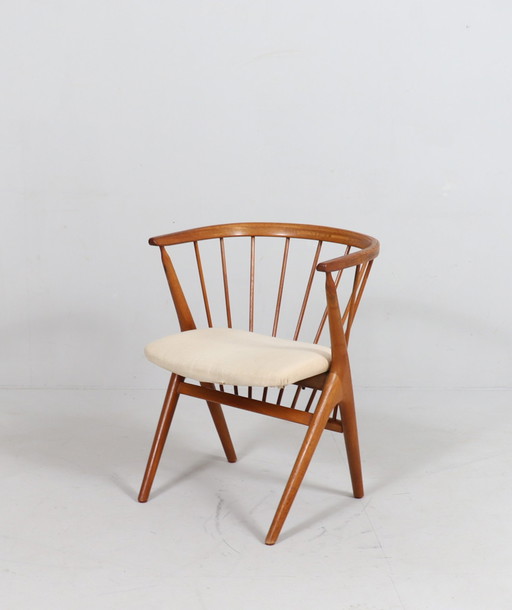 Fauteuil/eetkamerstoel van Helge Sibast voor Sibast, teak, model: 8, Denemarken, 1950