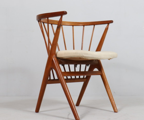 Image 1 of Fauteuil/eetkamerstoel van Helge Sibast voor Sibast, teak, model: 8, Denemarken, 1950