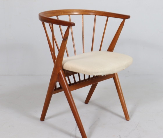 Image 1 of Fauteuil/eetkamerstoel van Helge Sibast voor Sibast, teak, model: 8, Denemarken, 1950