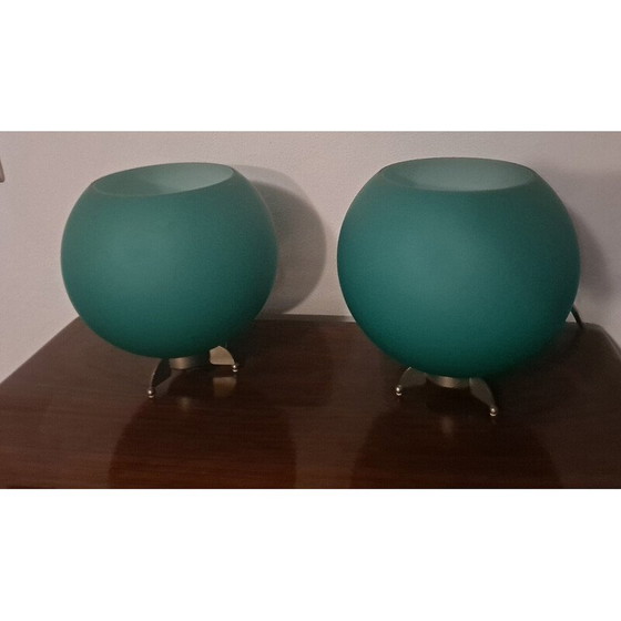 Image 1 of Paar vintage De Majo lampen van Murano glas, 1970-1980