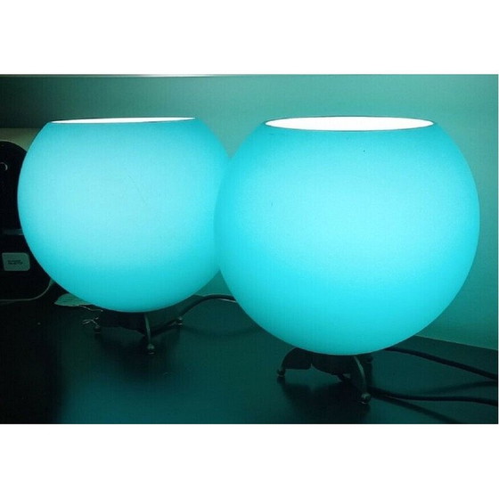 Image 1 of Paar vintage De Majo lampen van Murano glas, 1970-1980