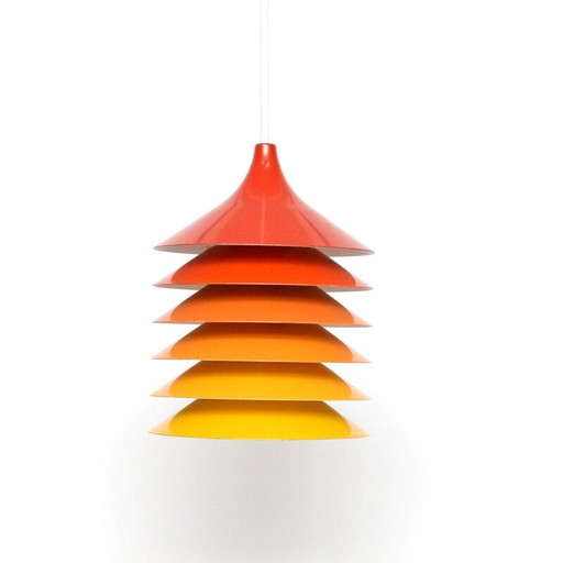 Vintage Duett hanglamp van Bent Gantzel Boysen, Denemarken 1980