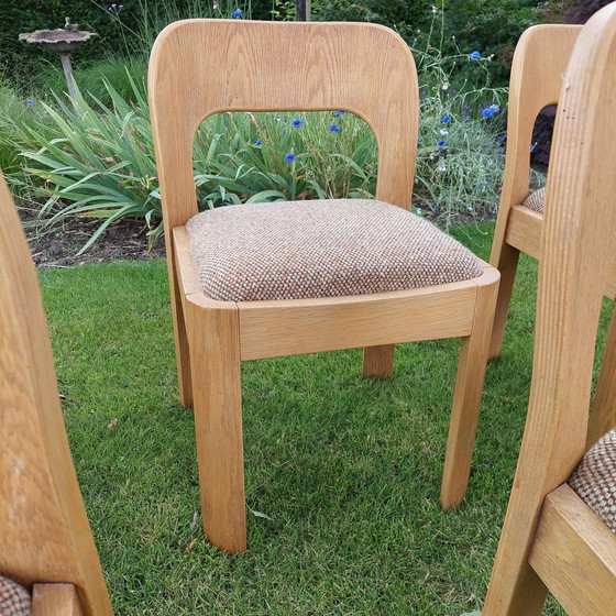 Image 1 of Vintage eettafelset met 6x stoelen