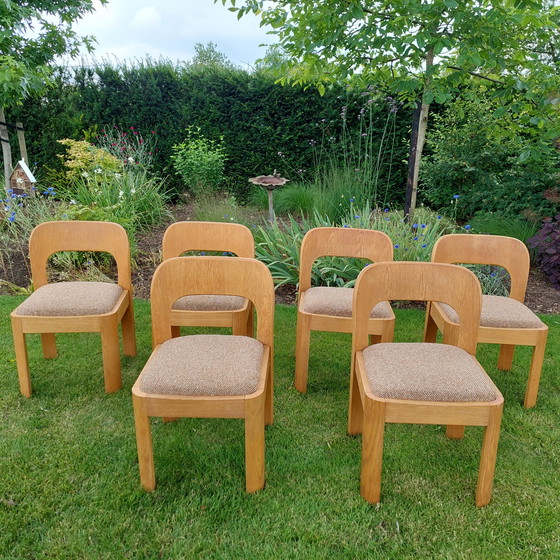 Image 1 of Vintage eettafelset met 6x stoelen