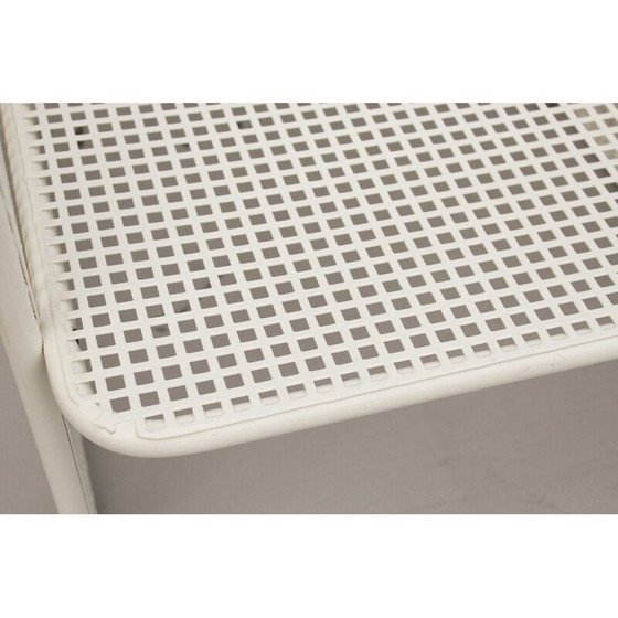 Image 1 of Paar vintage geperforeerde metalen fauteuils van Talin Vincenza, 1982