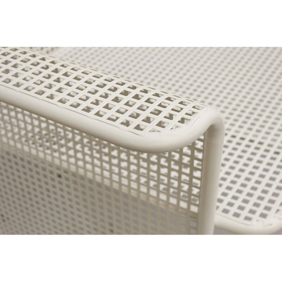 Image 1 of Paar vintage geperforeerde metalen fauteuils van Talin Vincenza, 1982