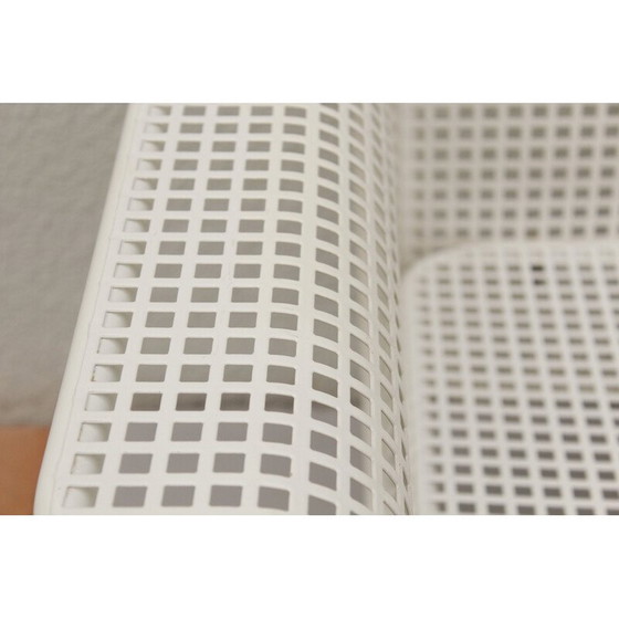 Image 1 of Paar vintage geperforeerde metalen fauteuils van Talin Vincenza, 1982