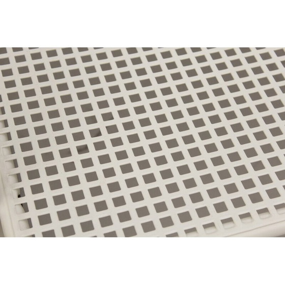 Image 1 of Paar vintage geperforeerde metalen fauteuils van Talin Vincenza, 1982