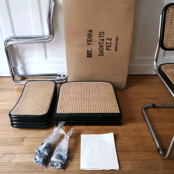 Image 1 of 6x Vintage Marcel Breuer Stoelen Model B32