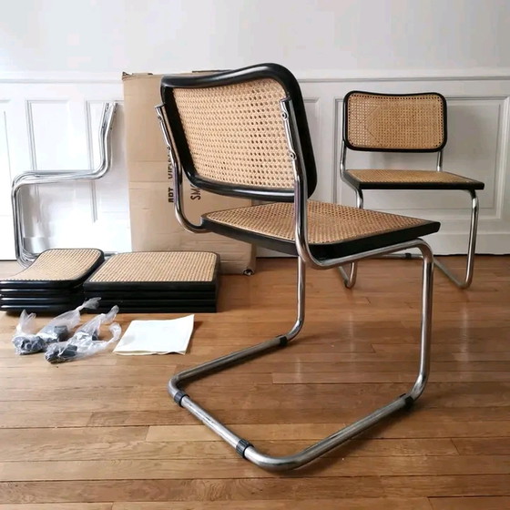 Image 1 of 6x Vintage Marcel Breuer Stoelen Model B32