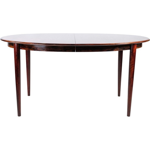 Vintage palissander ovale tafel van Arne Vodder, jaren 1960