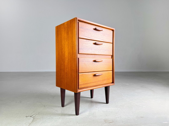 Image 1 of Mid Century commode nachtkastje Rt Möbel Heinrich Riestenpatt Teakhout
