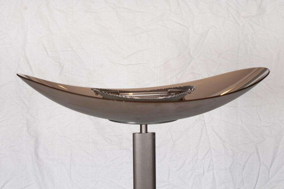 Image 1 of Vintage Artemide vloerlamp glas, minimalist uplight 80s
